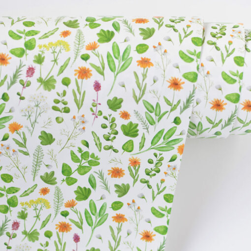 balicí papír Bylinky